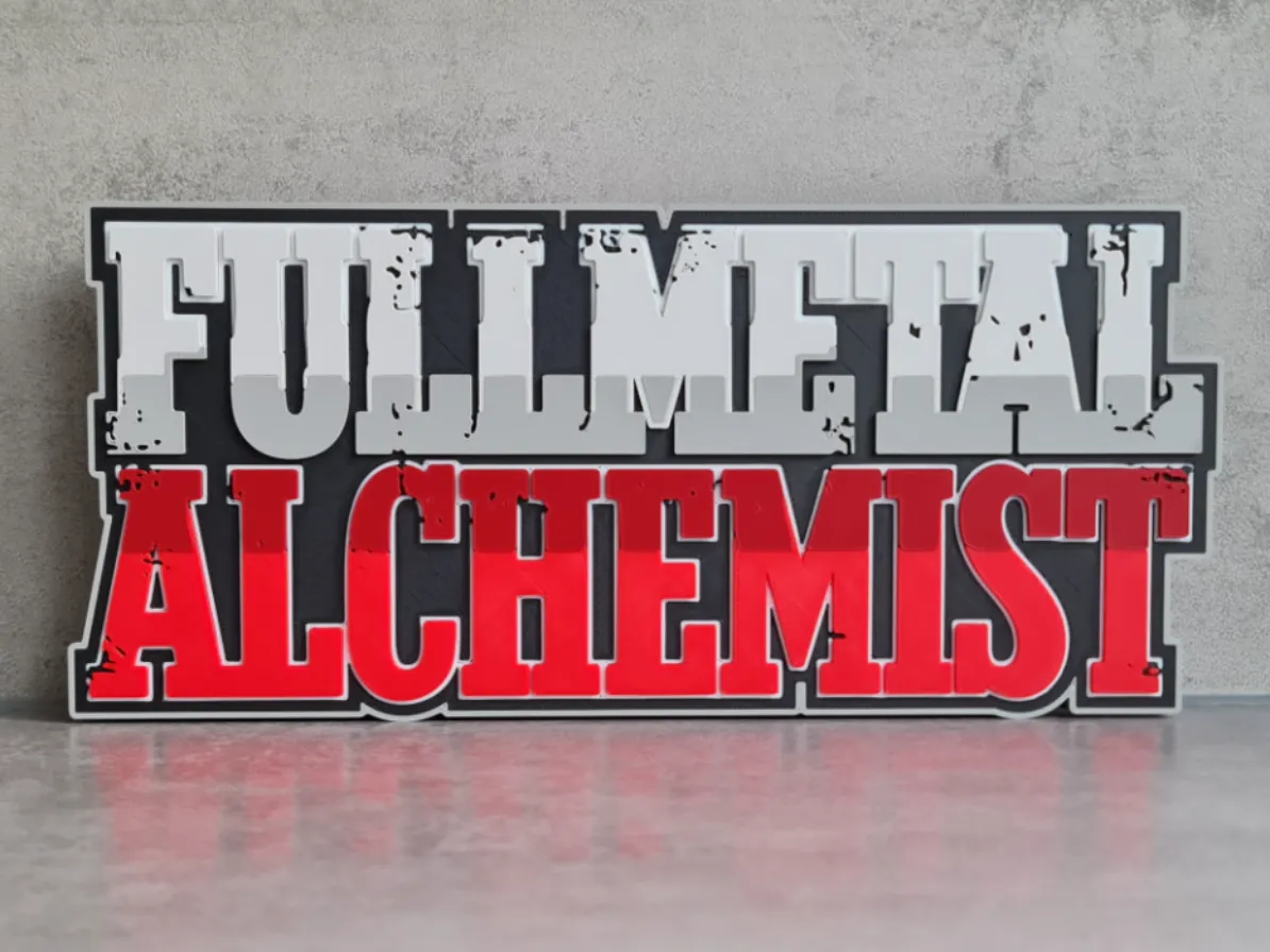 Full Metal Alchemist Logo / Sign - Free 3D Print Model - MakerWorld
