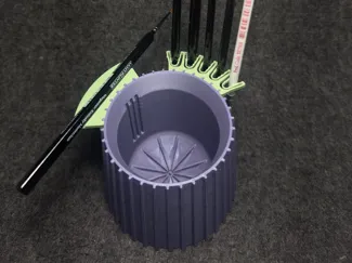 Painting Cup with Brush Holder