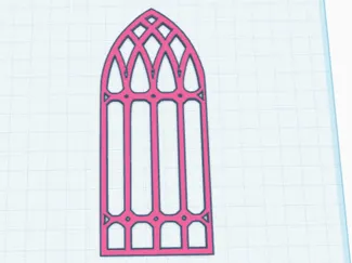 Gothic Window for Dollhouse