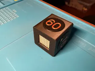 Pomodoro Cube / ADHD Timer case for ESP32 Matrix