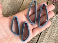 Emporte-pièces fins pour boucles d'oreilles pendantes — photo 1