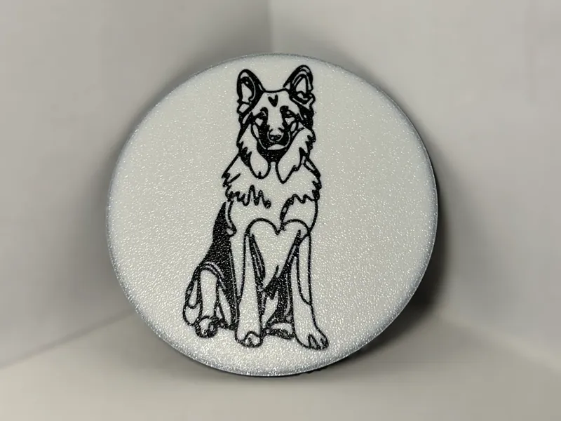 Cute German Shepherd Coaster