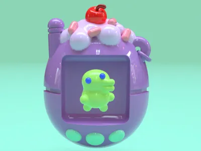 Sprinkle Bat Tamagotchi Wall Hanging