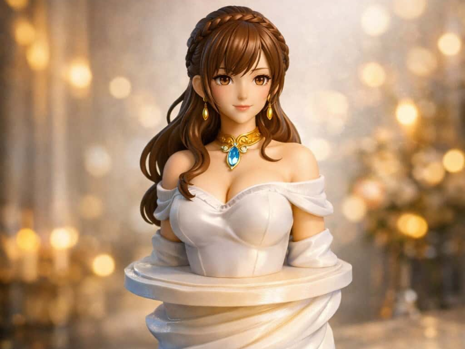 Elegant Anime Princess Bust | Vortex Base Series