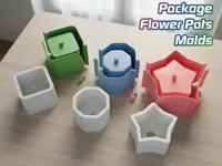 Pack de moules à pots de fleurs — photo 1