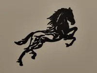 Cheval sautant - décoration murale — photo 1
