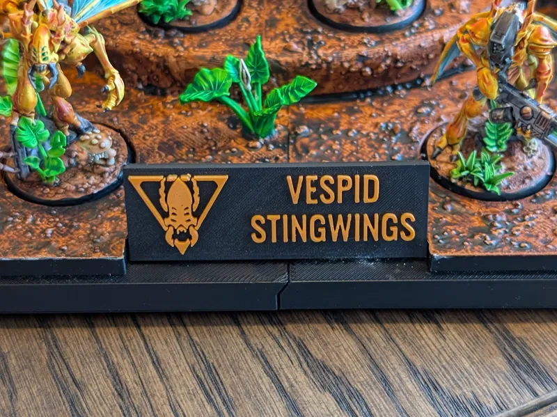Vespid Stingwings Plaque – Display Label