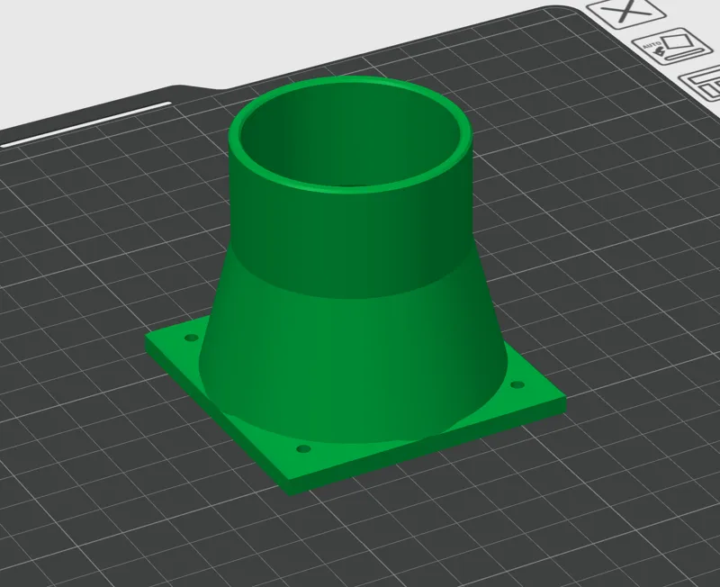 Adapter from fan to pipe