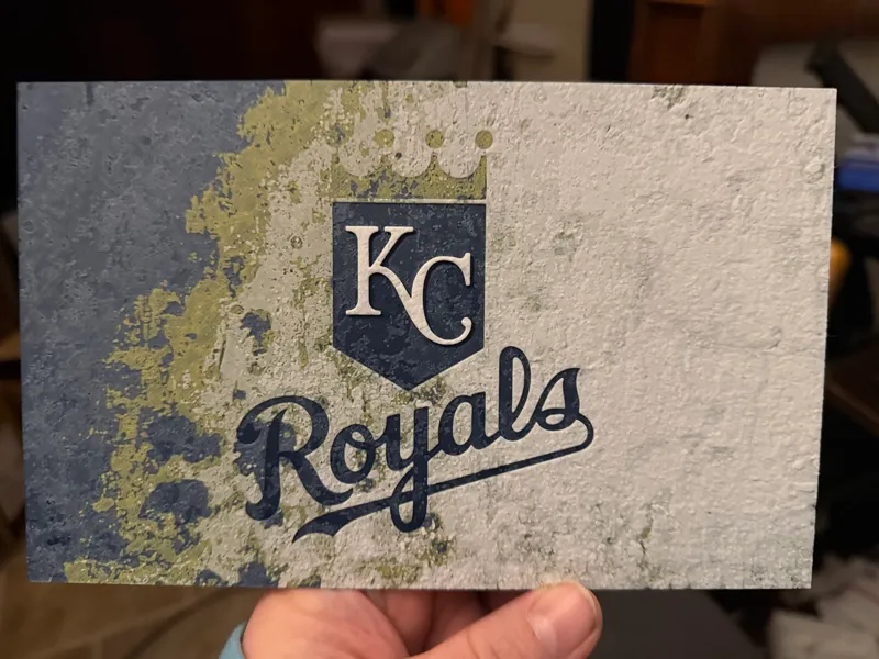 Kansas City Royals MLB Hueforge 200 x 125 Splash
