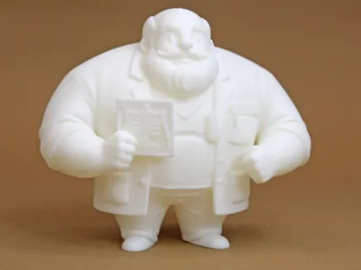 Stylized Traumatologist Doctor Figurine with X-Ray