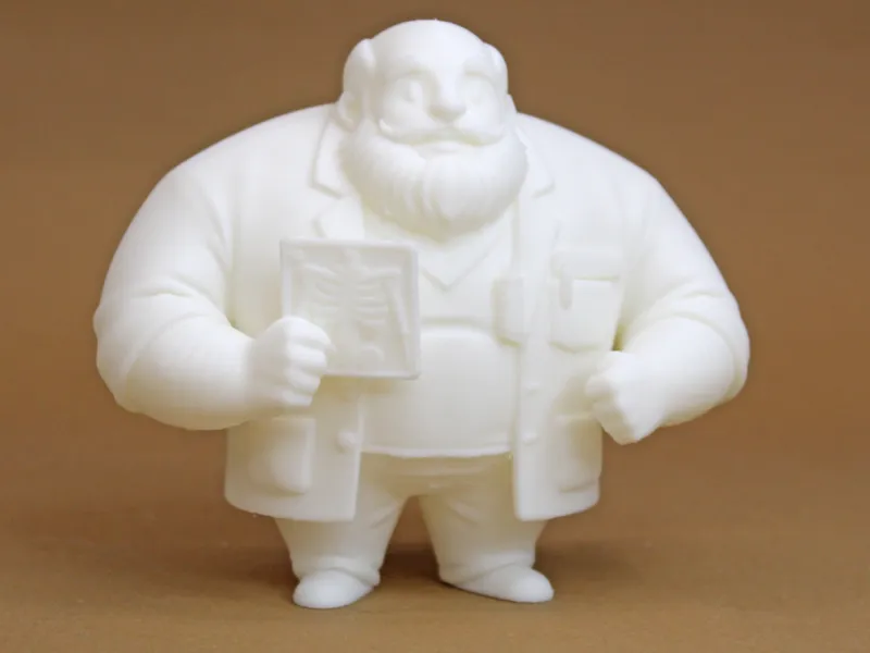 Stylized Traumatologist Doctor Figurine with X-Ray