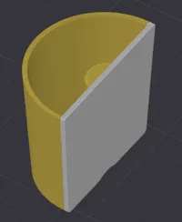 0.2mm layer, 2 walls, 15% infill CLEAR SECTION IS PETG HF