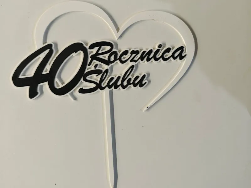Topper 40 Rocznica Ślubu
