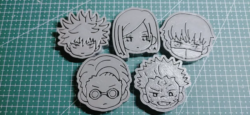 jjk，Jujutsu Kaisen，character identity badges,