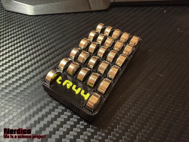 Gridfinity 1x2 Batteriehalter für LR44