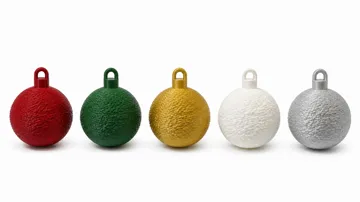 Letrero o emblema decorativo: Modern Christmas Ornament Set – 6 Balls, 2 Designs — vista de referencia 3