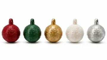 Letrero o emblema decorativo: Modern Christmas Ornament Set – 6 Balls, 2 Designs — vista de referencia 4