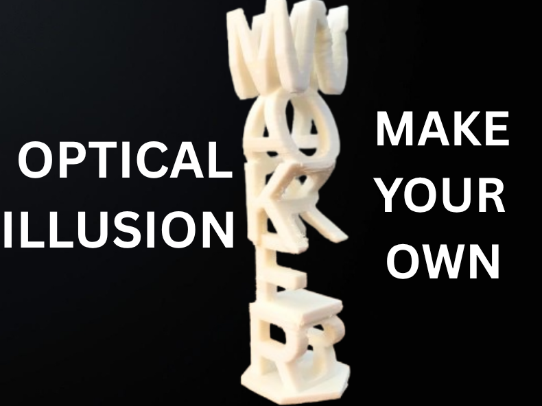 cool 3D Text Illusion