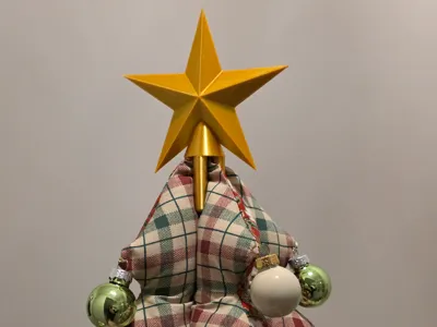 Christmas star for fabric tree