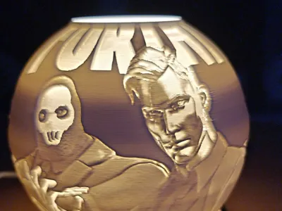 Fortnite lithophane 88mm with usb led
