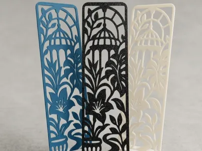 Botanical 2 Cutout Bookmark | Fast One-Color Print