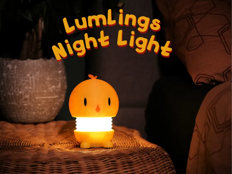 LumLings Chicken Night Light / Kids Bedside Lamp