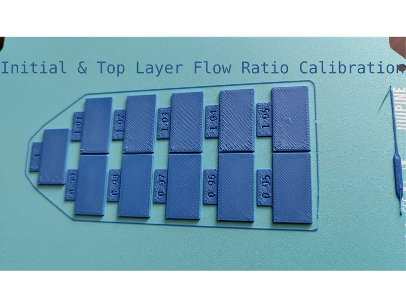 Initial & Top Surface Flow Ratio Calibration