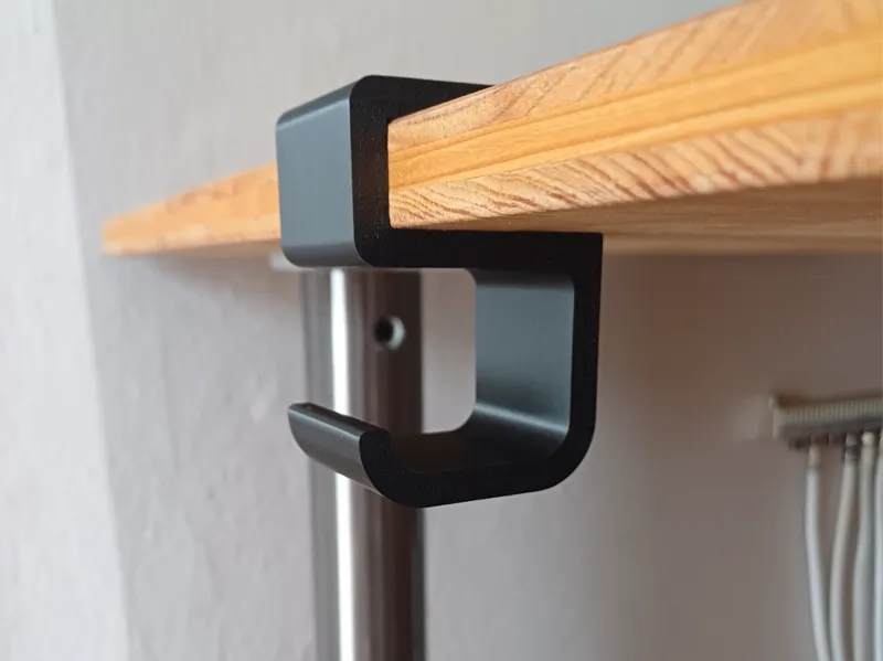 Desk Edge Hook (19mm Desk Plate)