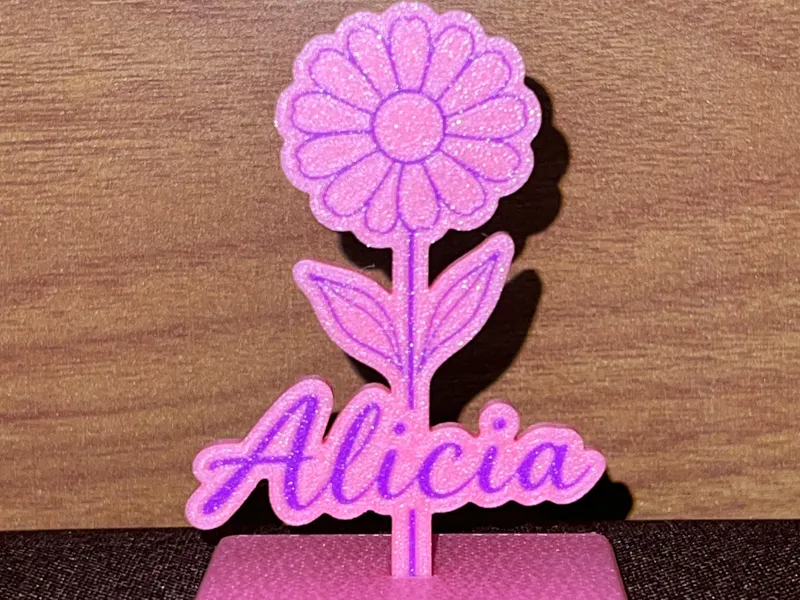 Girasol Decorativo con Nombre