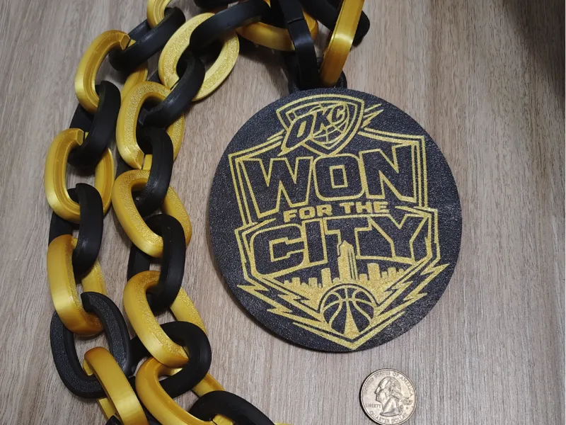 OKC Thunder Hype Chain Pendant 
