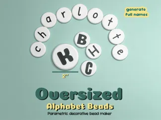 Large Letter Beads - Generate Full Words