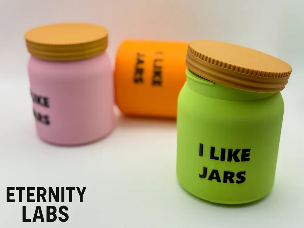 Screw top Jar - I Like Jars - Free 3D Print Model - MakerWorld