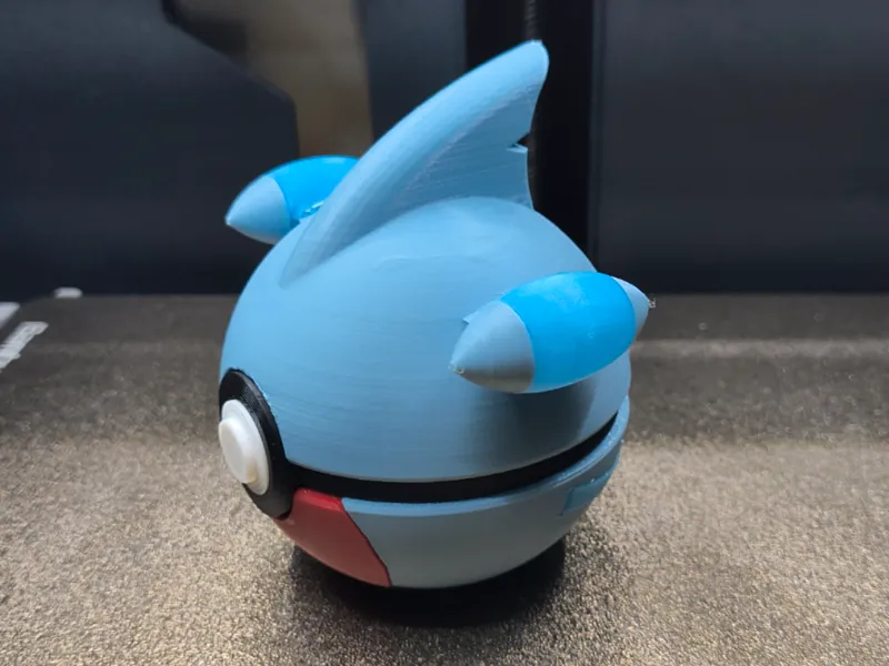 #0443 - Gible inspired Pokeball