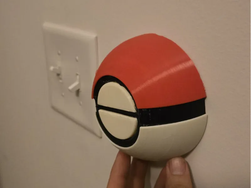 Pokeball Rocker Light Switch Cover