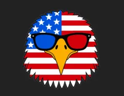 Freedom Eagle Stud Earrings view 3