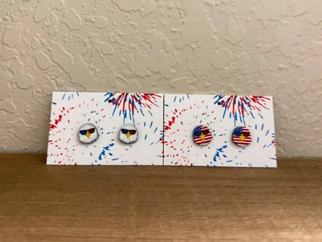 Freedom Eagle Stud Earrings
