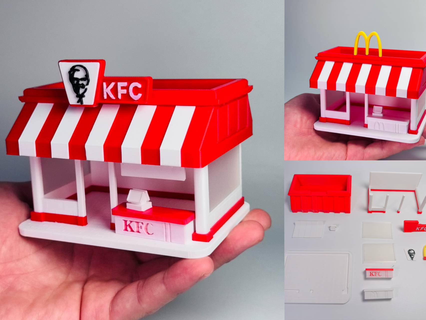 Miniatura 1 do modelo 3D 迷你餐厅 肯德基 麦当劳 无需ams