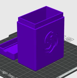 Lorcana Amethyst Deck Box For Cards With Sleeves