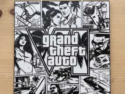 GTA6 2d wall art