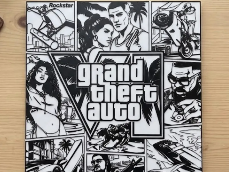 GTA6 2d wall art