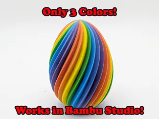 Pure CMY Rainbow Egg (No Painting Required!)