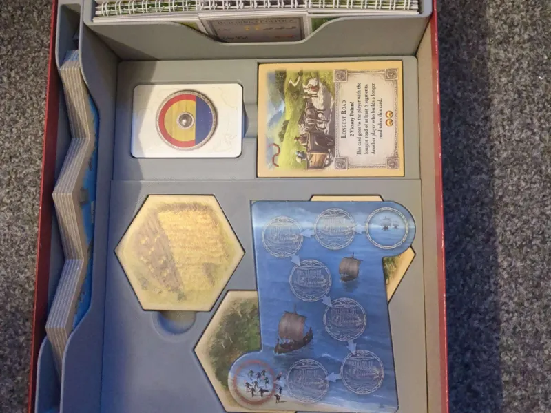 Catan and Cities and Knights 4 player box insert