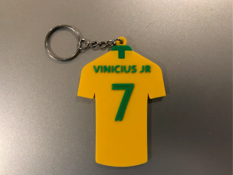 Vinicius Jr (Brasil jersey) keychain