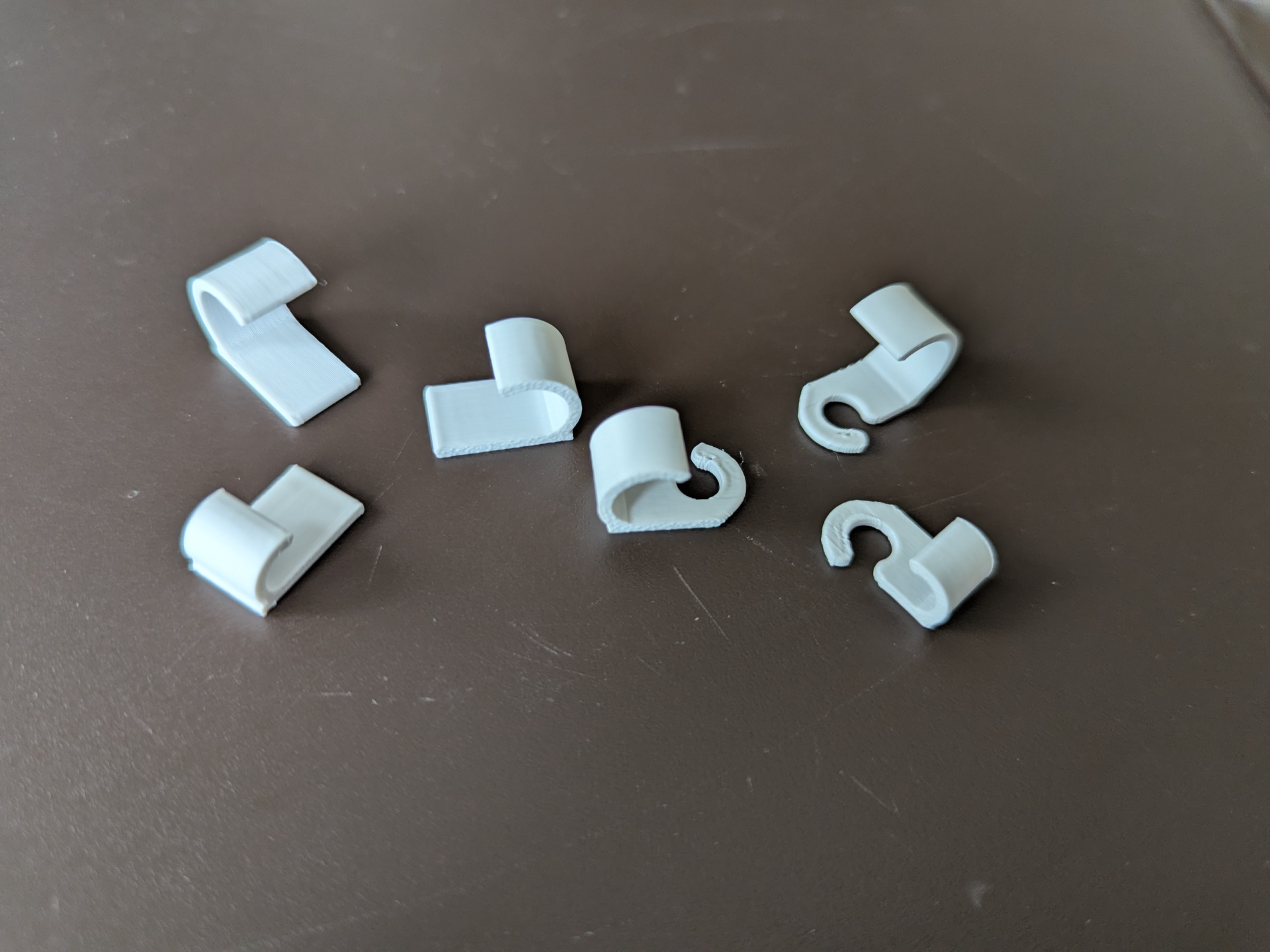 Wall hooks to hang led rope lights, cables (V3)