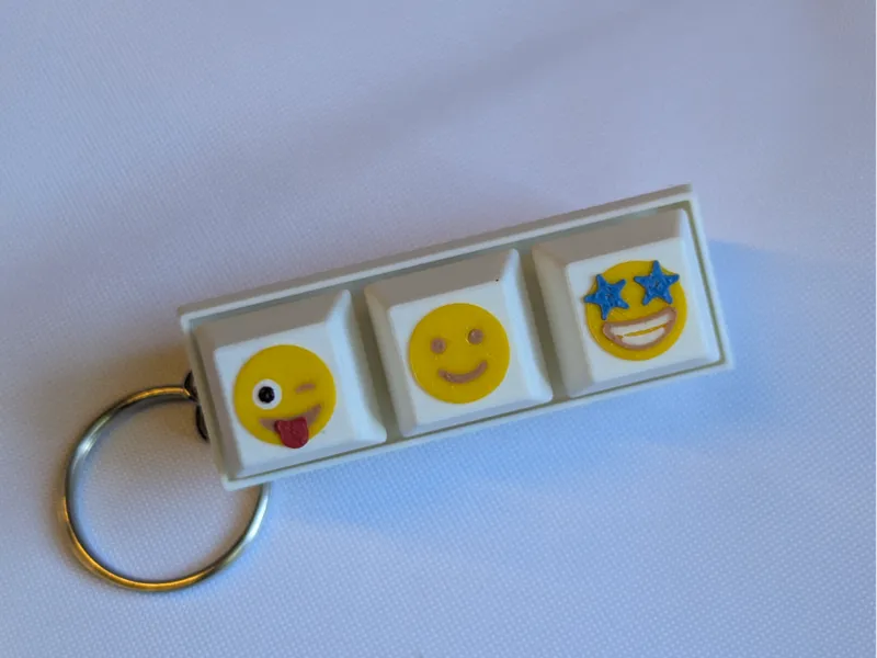 Emoji smiley faces keycaps