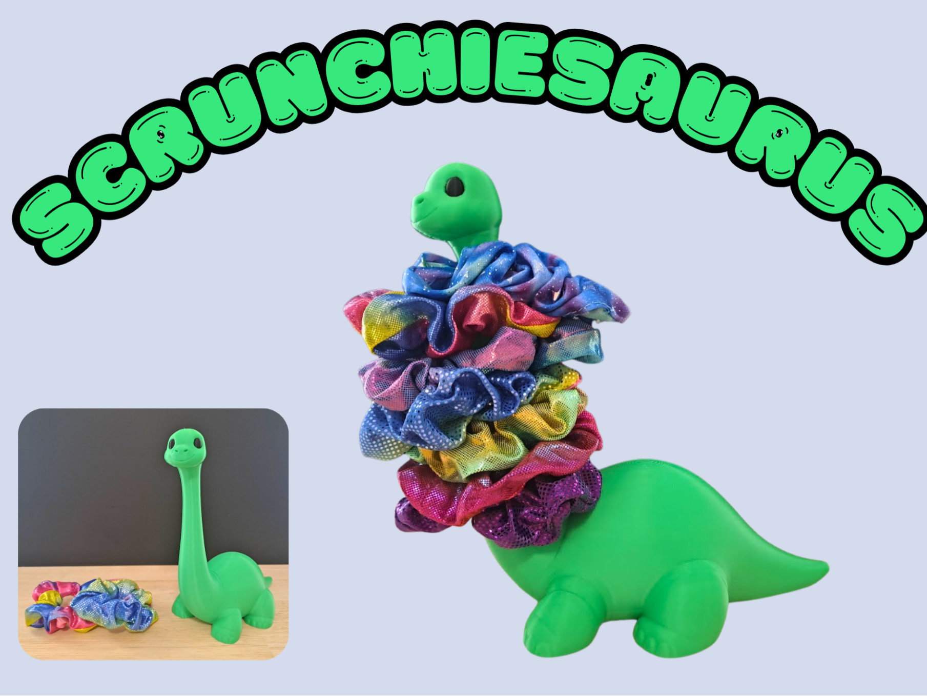 Scrunchiesaurus - Dinosaur Hair Tie Holder