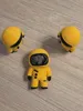 0.12mm layer, suit with brocken visor and gas mask inside