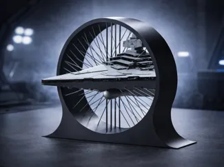 Mini Suspended Star Destroyer Display Stand