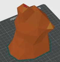 Trophée mural ours low poly — photo 4