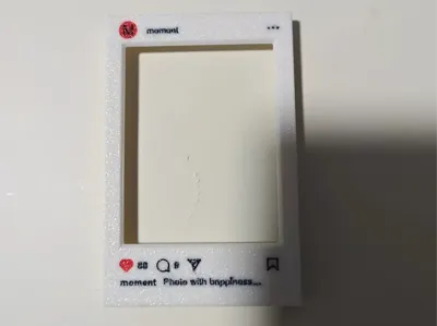 INS-style refrigerator magnet photo frame, compatible with Fujifilm Instax film, optimized for 0.2mm nozzle, modified magnet size